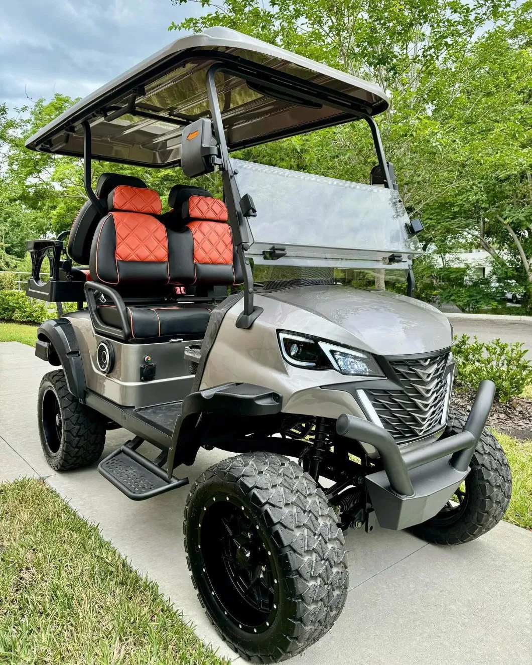 4 Assento 50km/H Carro/Cart de Golfe Buggy para Caça a Gasolina 300cc Motor