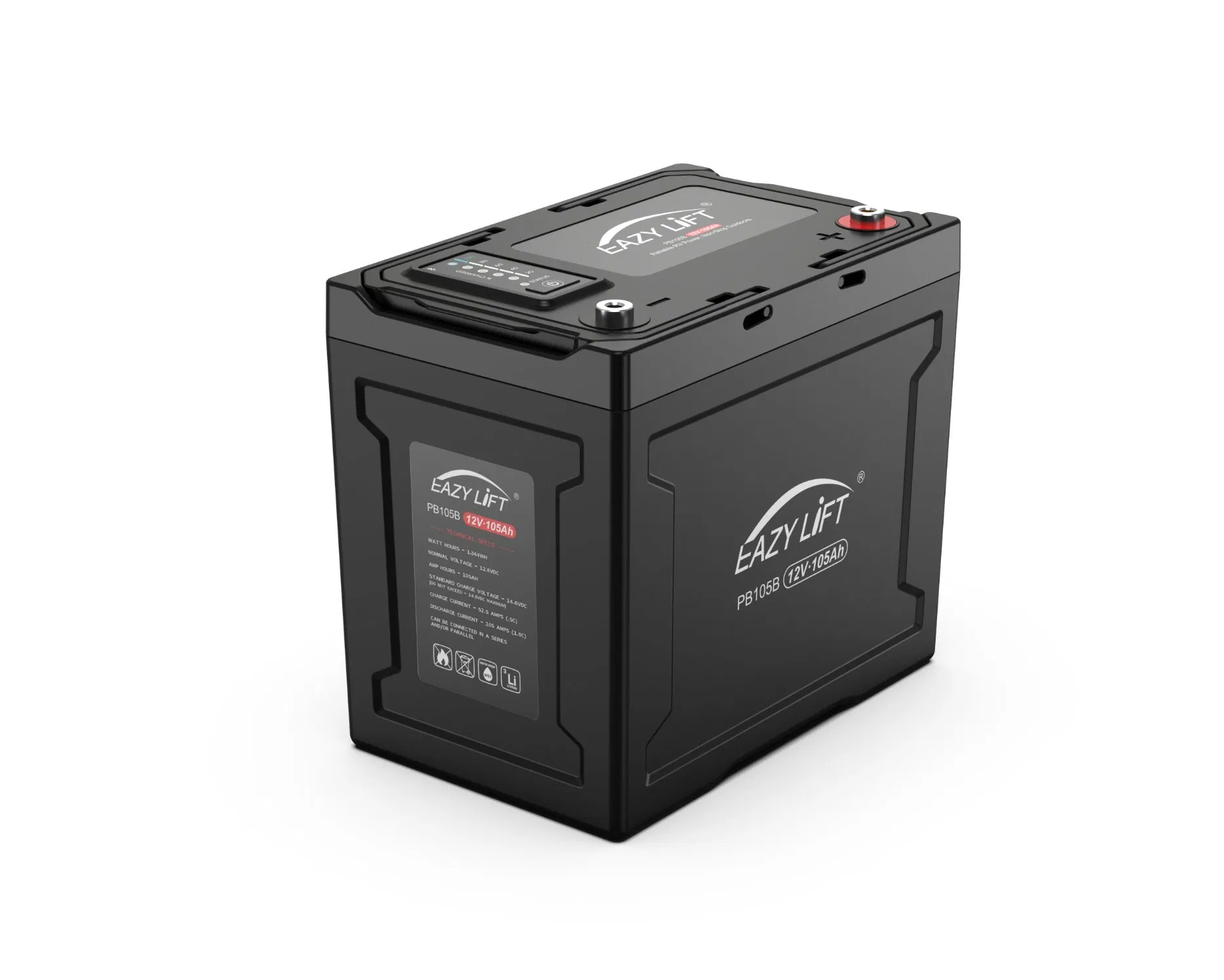 12.8V 80ah 1kwh Baterias de Chumbo Ácido Bateria de Íon de Lítio Recarregável para UPS/Carrinho de Golfe Marinho/RV/Camper