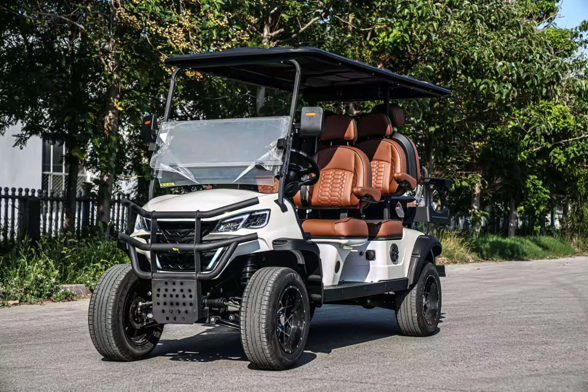 Novo Carrinho de Golfe a Gasolina de Quatro Rodas de Alta Qualidade com Múltiplas Cores