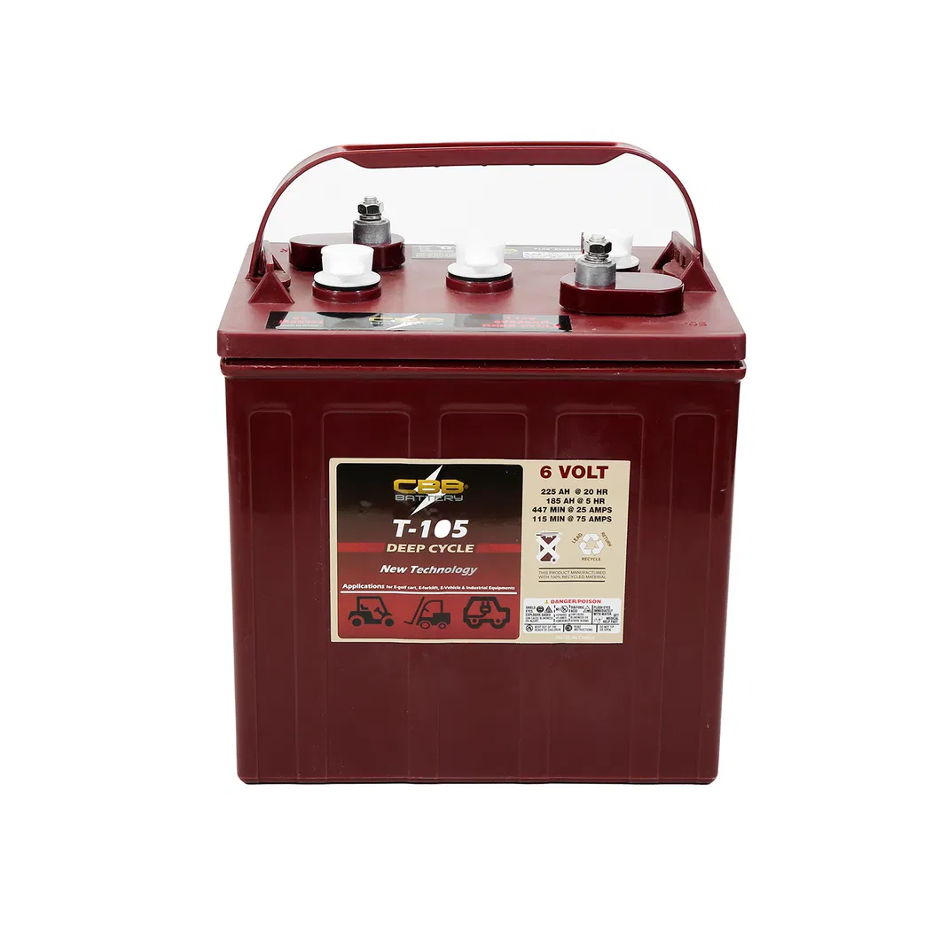 Bateria Tubular de Ciclo Profundo Trojan Substituir T875 8V 170ah para Carrinho de Golfe