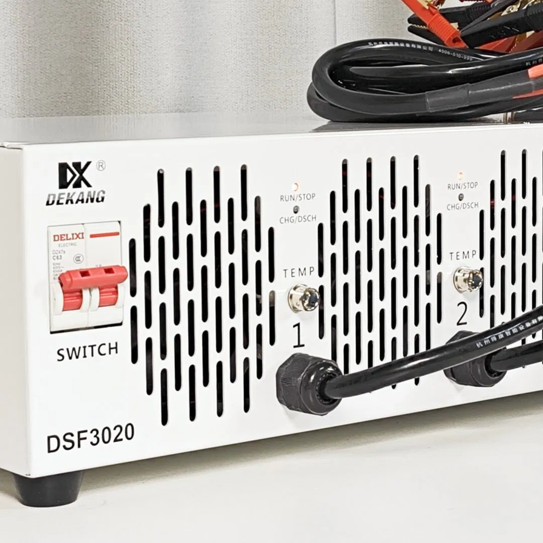 8 Canal 34V 30A Testador de Capacidade de Bateria de Armazenamento Solar para Carrinho de Golfe Grande Carga e Descarga Automática