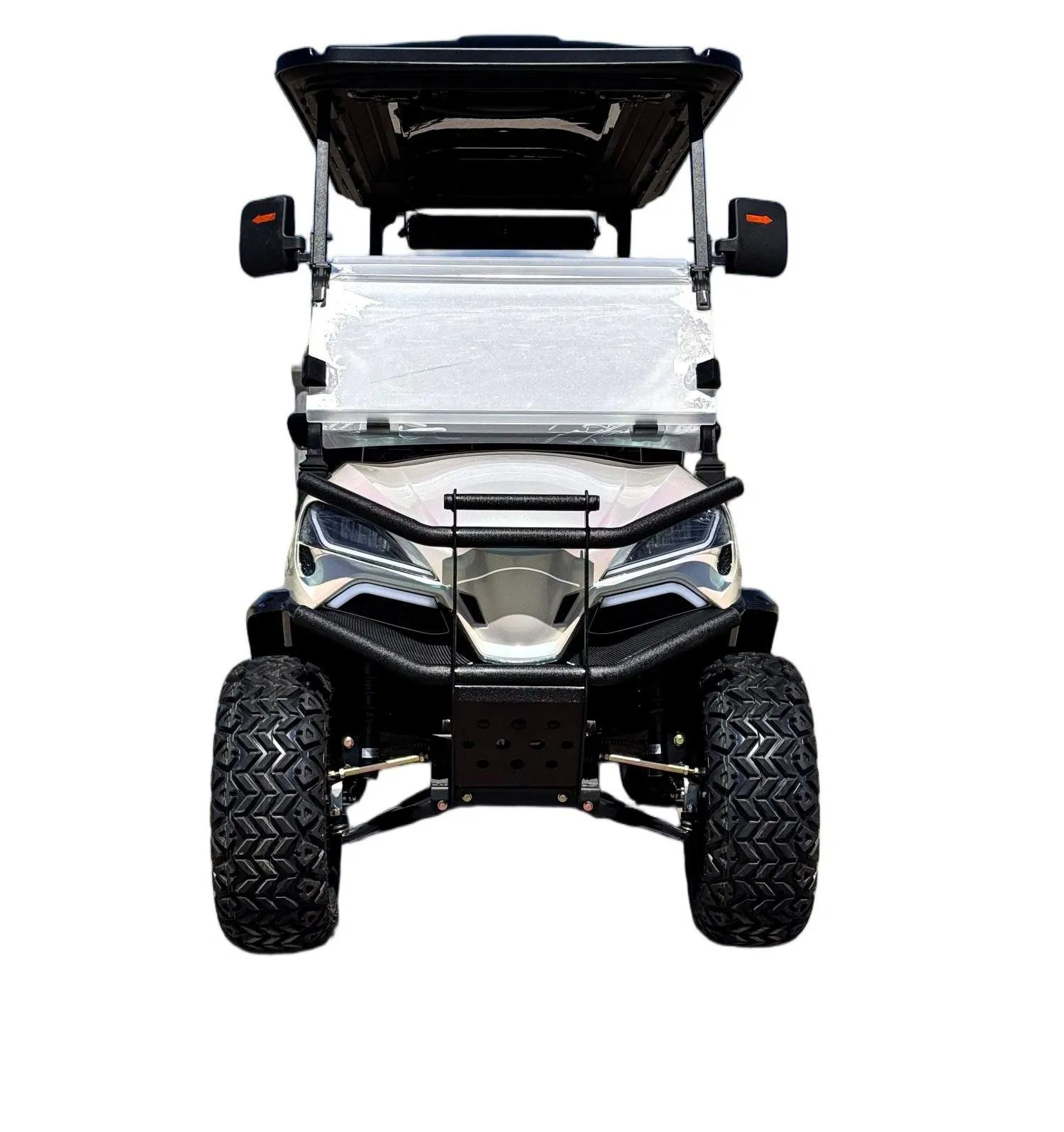 Carrinho de Golfe Elétrico de Fábrica para Quatro Pessoas Cores e Acessórios Personalizáveis Buggy Elétrico de Golfe Club Car com 3-Point Cinto de Segurança Bateria de Lítio