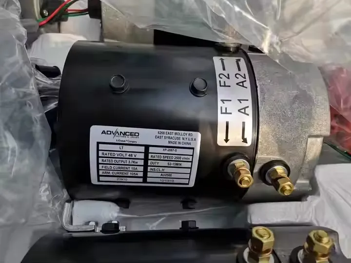 XP-2067-S Kds 3.7kw Motor 48V para Carrinho de Golfe Lvtong Motor DC com Curtis 1266A-5201