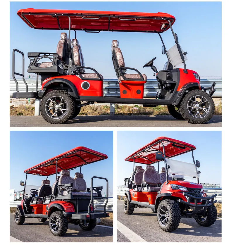 2 Seats Golf Cart 60V 100ah Battery Electric for Golf Course Use