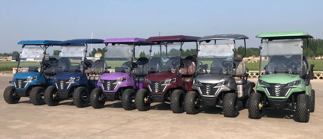 Fornecedor da China Preço Luxuoso 48V Carrinho de Golfe Elétrico com Empurrador Fabricante OEM ODM Venda Carrinho de Golfe Elétrico Elevado