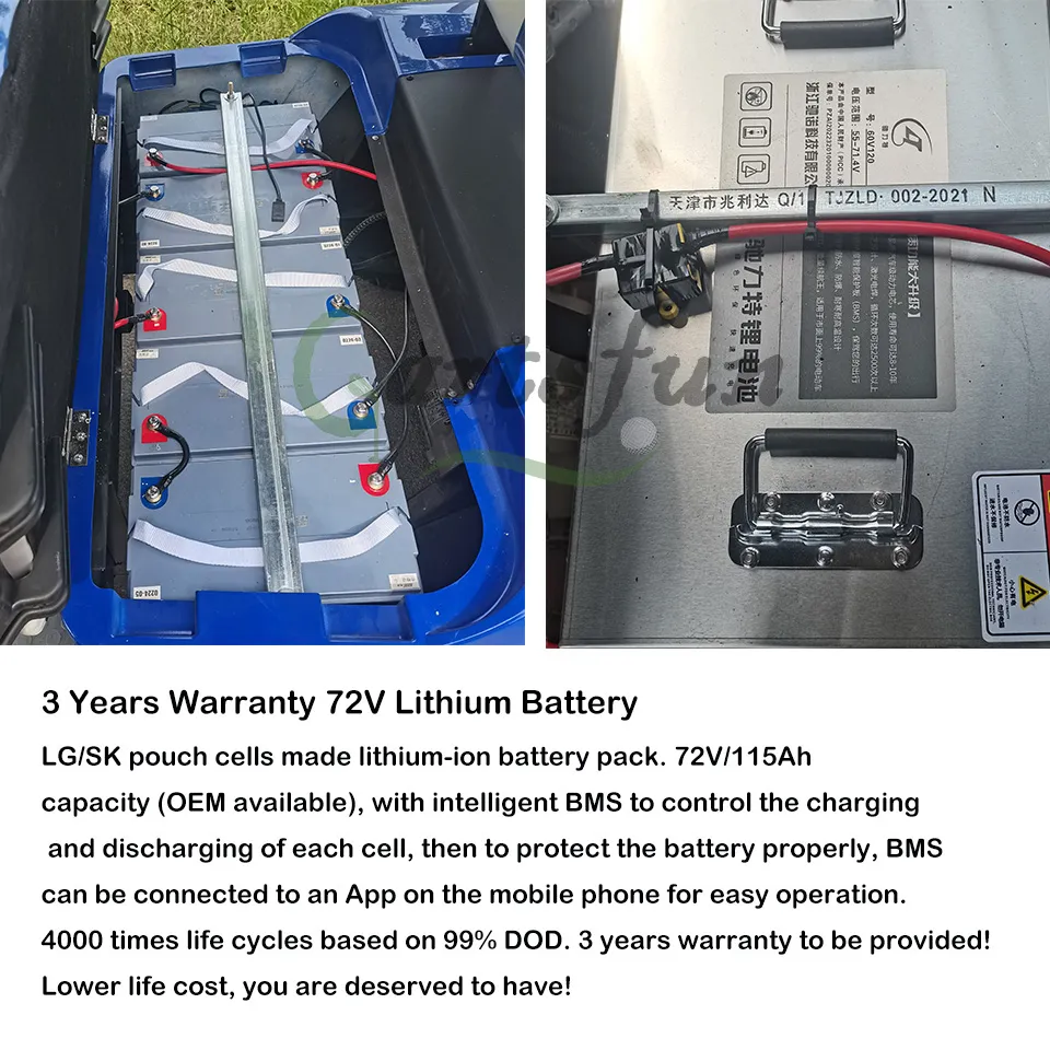 Fornecedor da China Preço Luxuoso 48V Carrinho de Golfe Elétrico com Empurrador Fabricante OEM ODM Venda Carrinho de Golfe Elétrico Elevado
