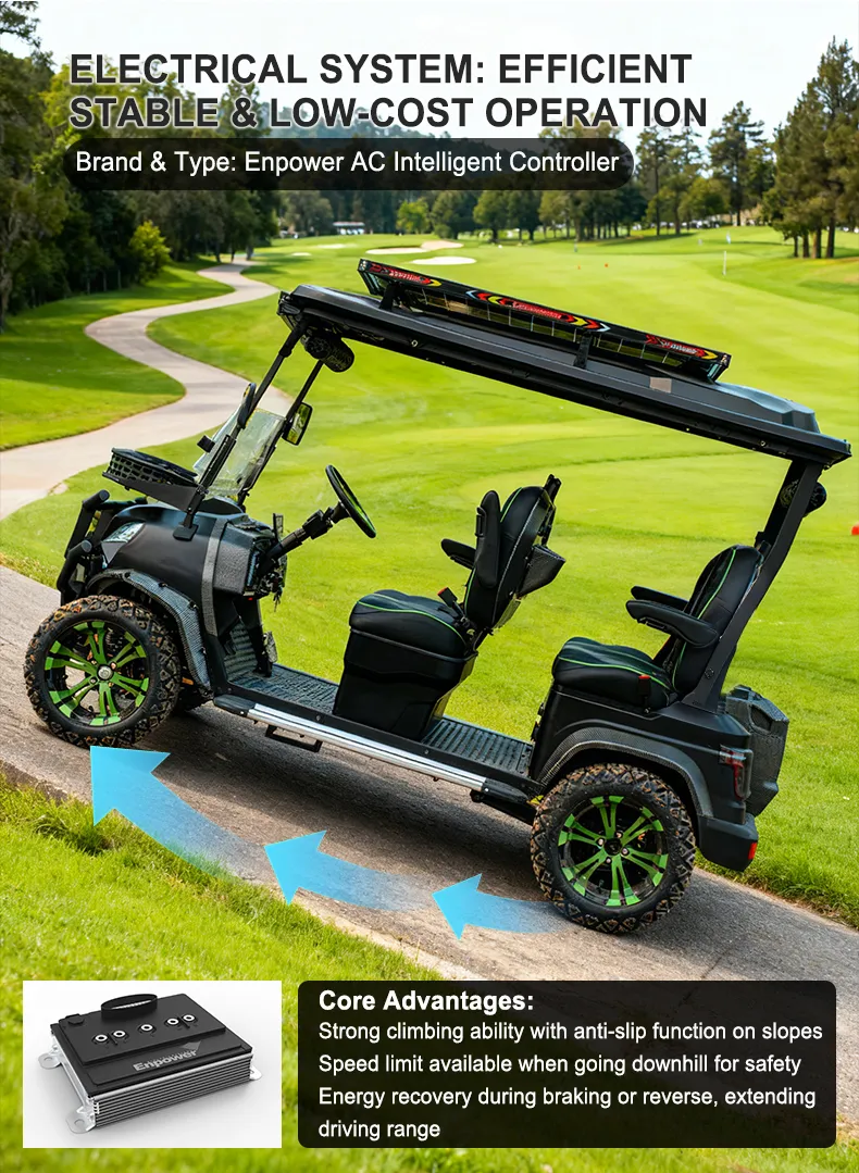 Veículo utilitário elétrico de golfe multifuncional