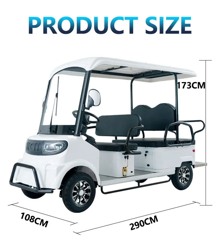 Luxuoso Elétrico Off-Road Carrinho de Golfe com Longa Duração da Bateria