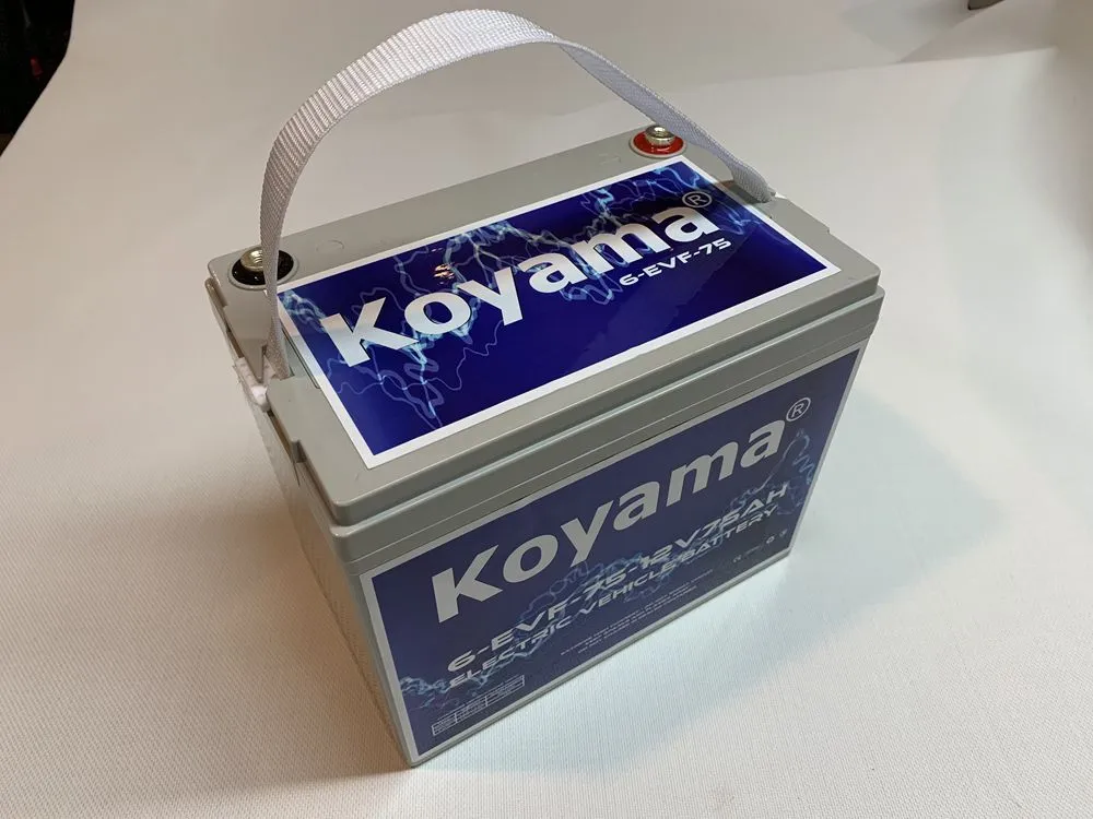 12V75ah 6-Evf-75 Bateria de Carro Elétrico Sem Manutenção para Carrinho de Golfe