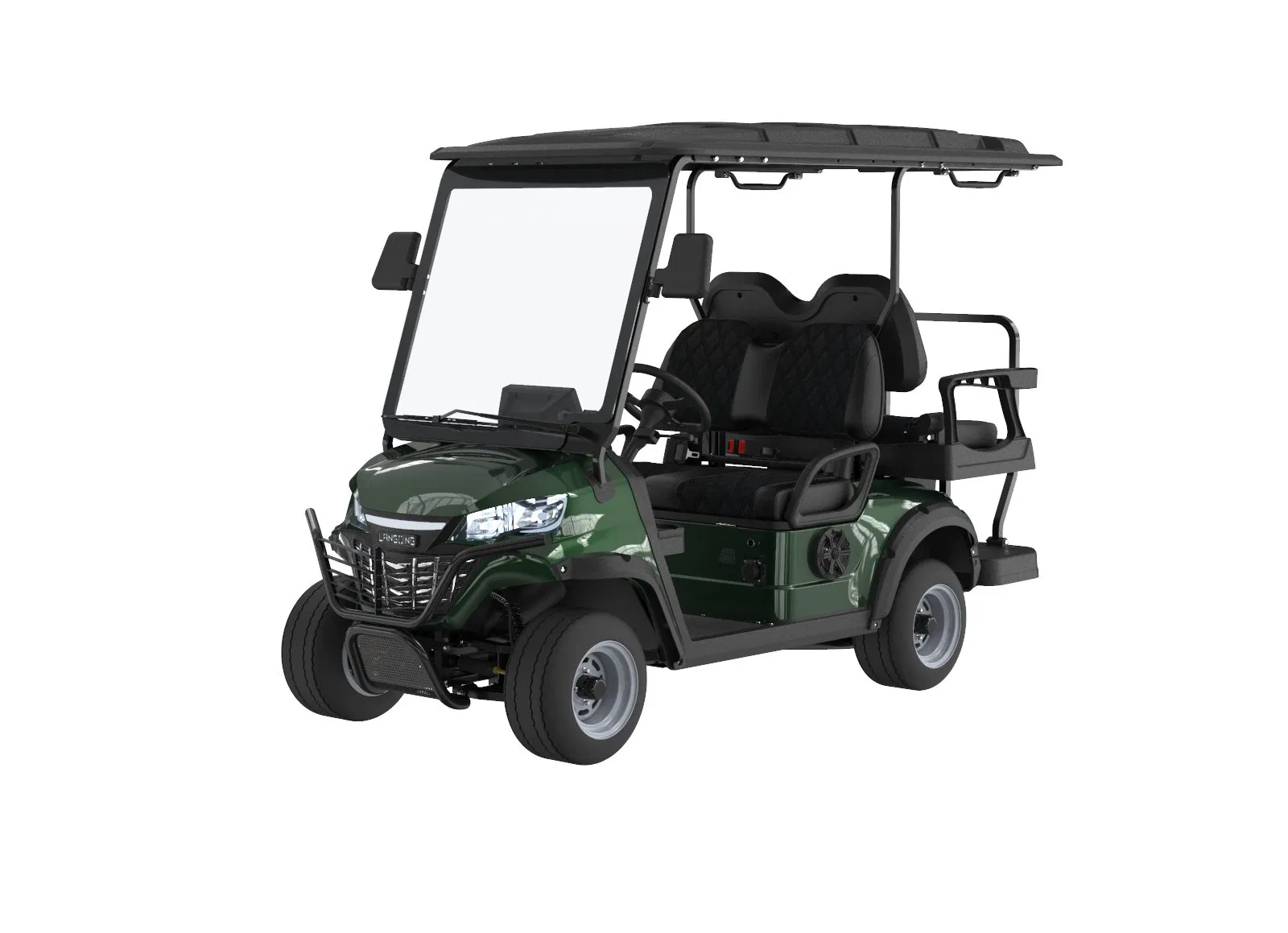 4 Carrinho de Golfe Elétrico para 4 Pessoas de Alta Qualidade com Bateria de Lítio para Campo de Golfe para Adultos