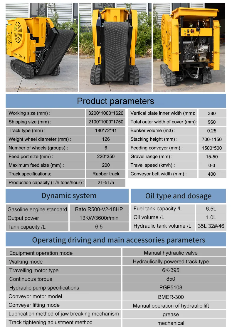 Dimensões e especificações do equipamento