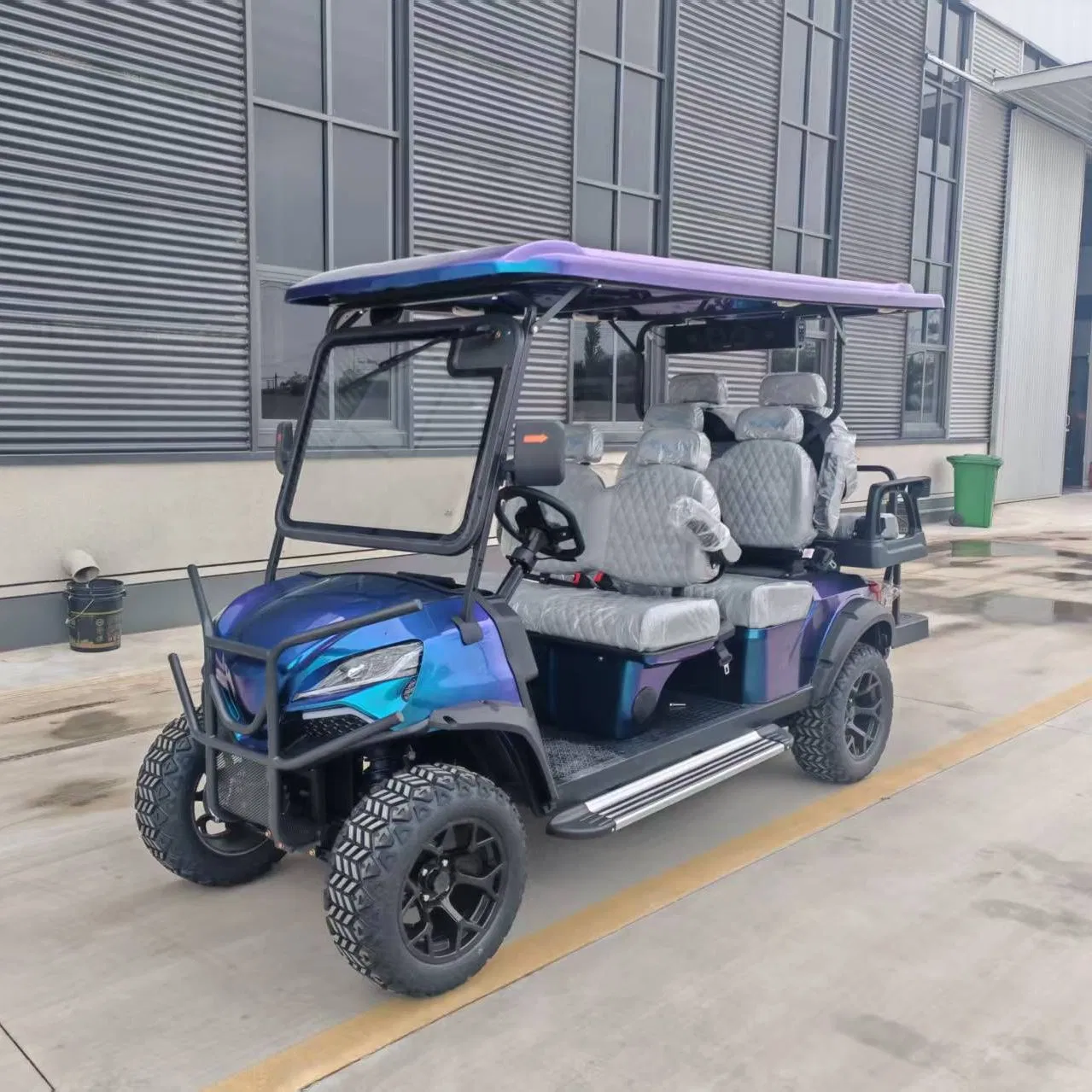 Certificado CE 4 Assento 4 Curso 300cc Motor a Gasolina Alimentado por Cart de Golfe
