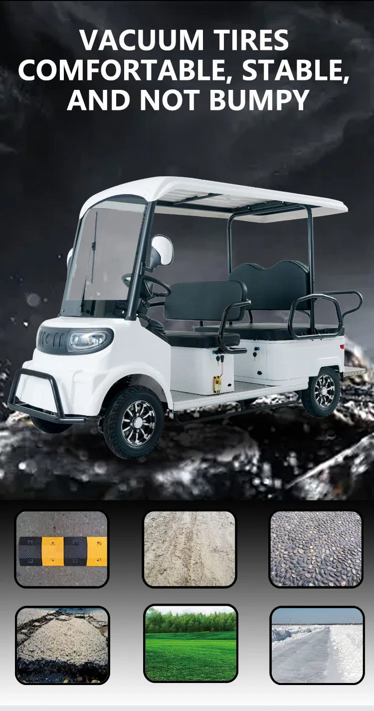 Luxuoso Elétrico Off-Road Carrinho de Golfe com Longa Duração da Bateria