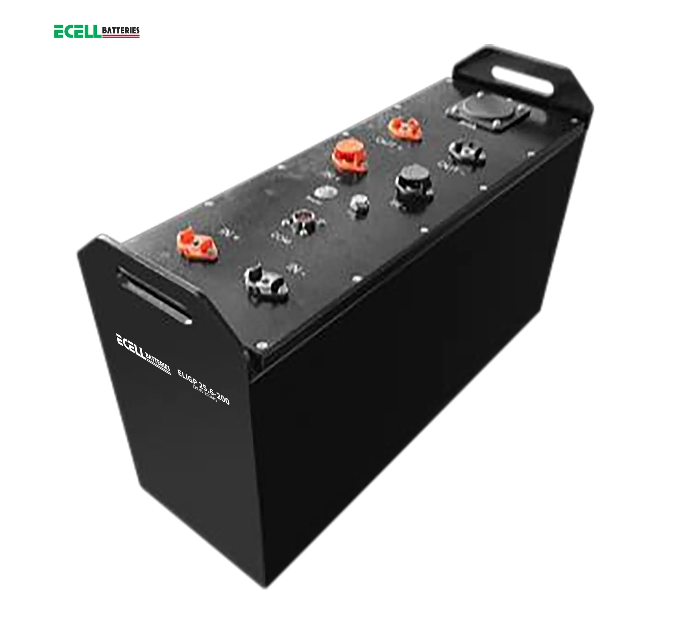Bateria de UPS de Lítio para Carrinho de Golfe de Alta Potência 25.6V 200ah para Energia Solar LiFePO4
