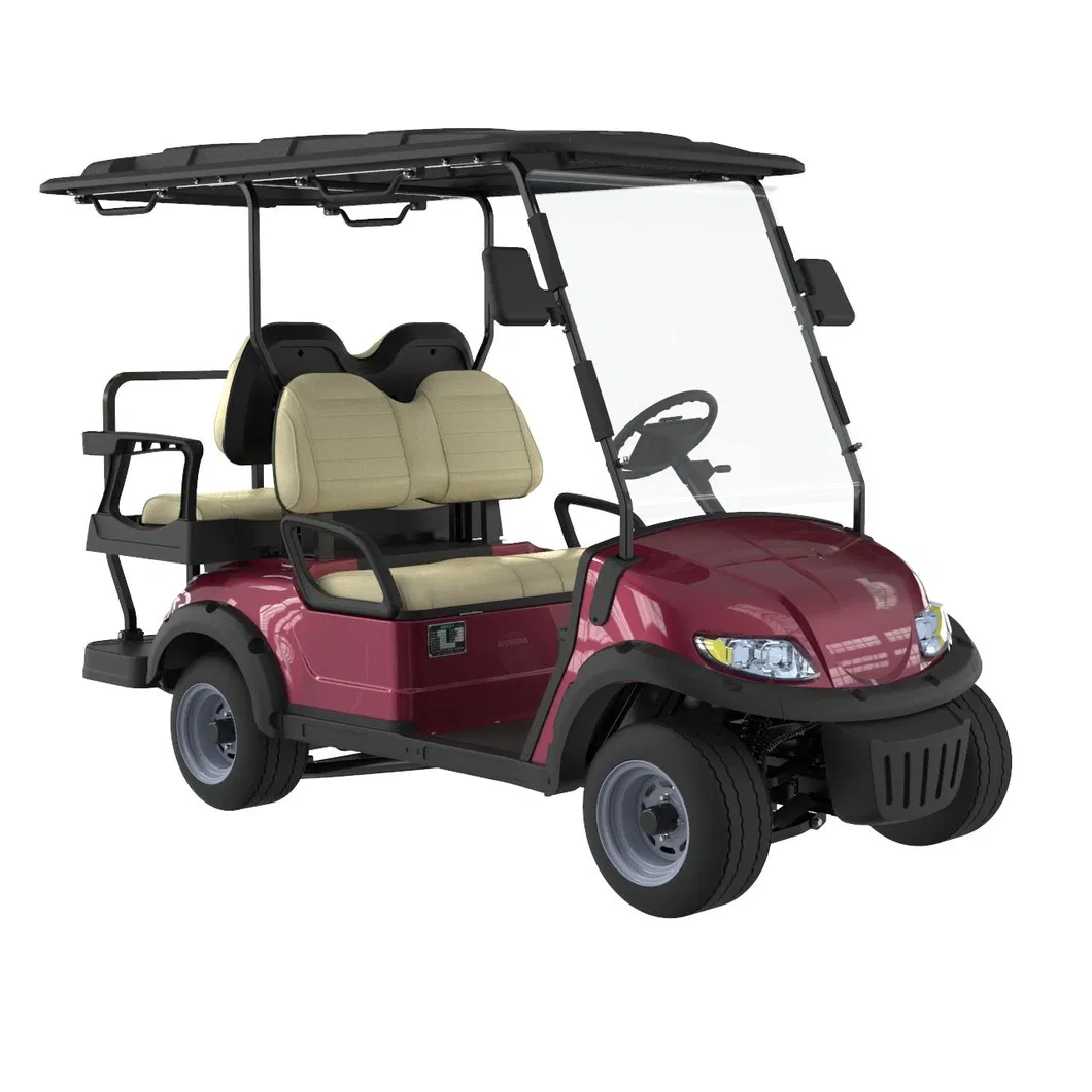 Venda por atacado Personalizado 48V Carrinho de Golfe Elétrico 4-Seater Carrinho Elétrico com Acessórios para Carro de Futebol