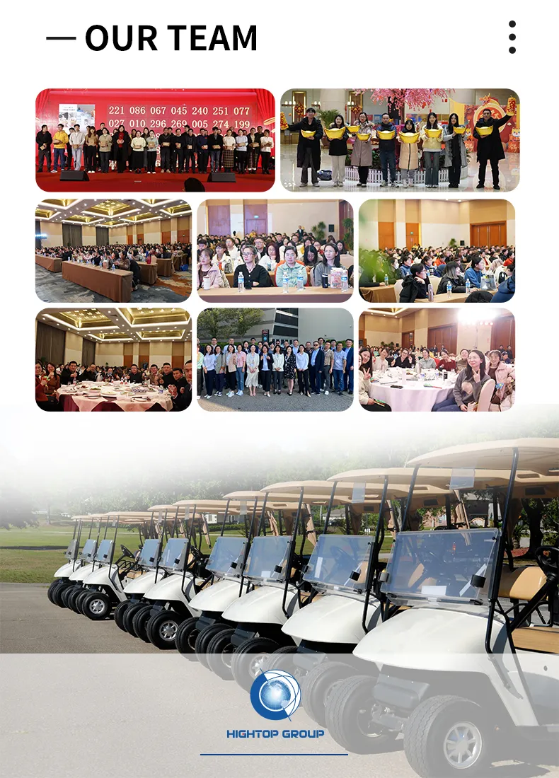 Carrinho de Golfe com Bateria de Alto Desempenho Pequeno Buggy Elétrico com 4-Seat Teto 2ND Carts de Geração