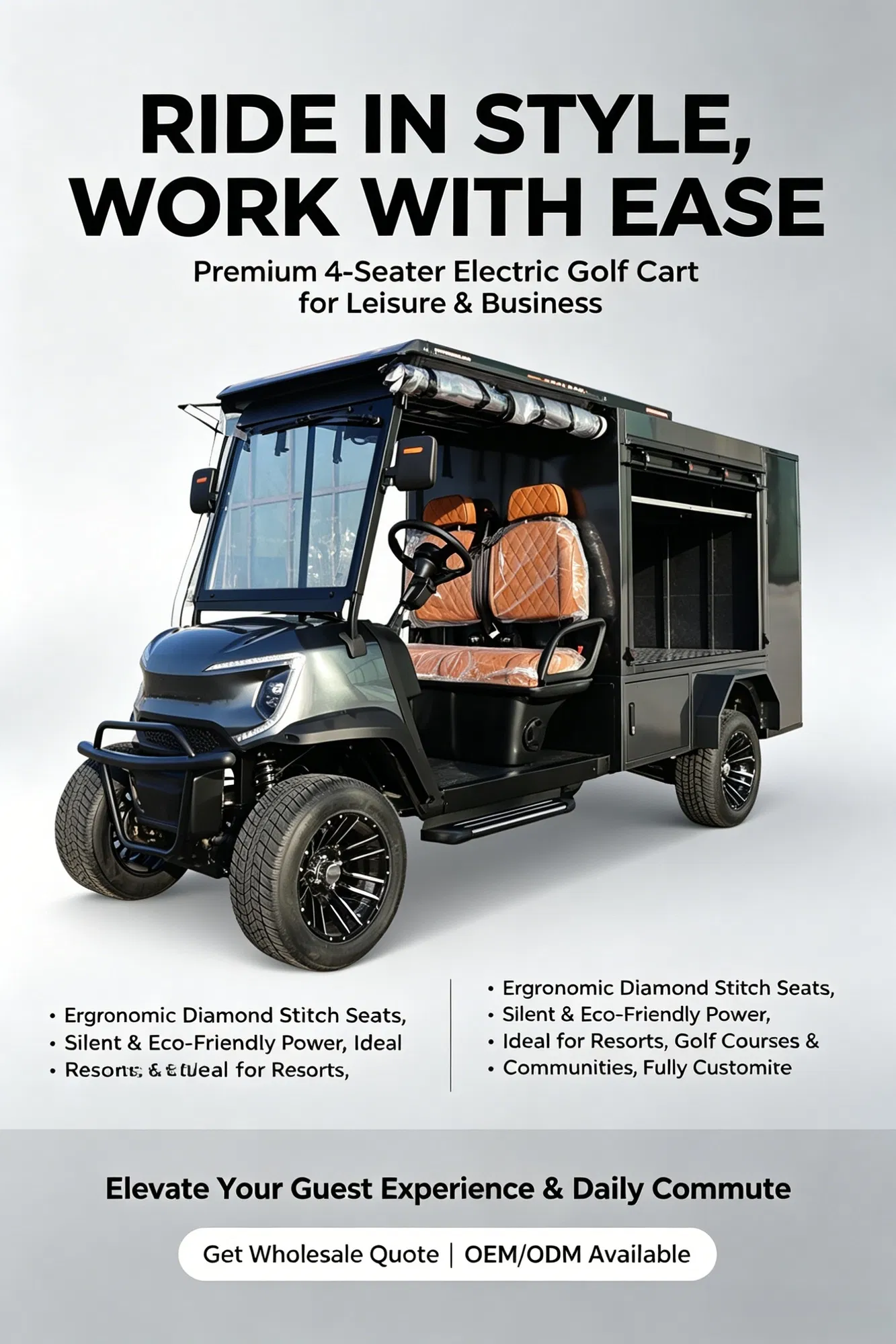 Peças de alta qualidade para carrinhos de golfe para desempenho confiável de bugues elétricos de golfe