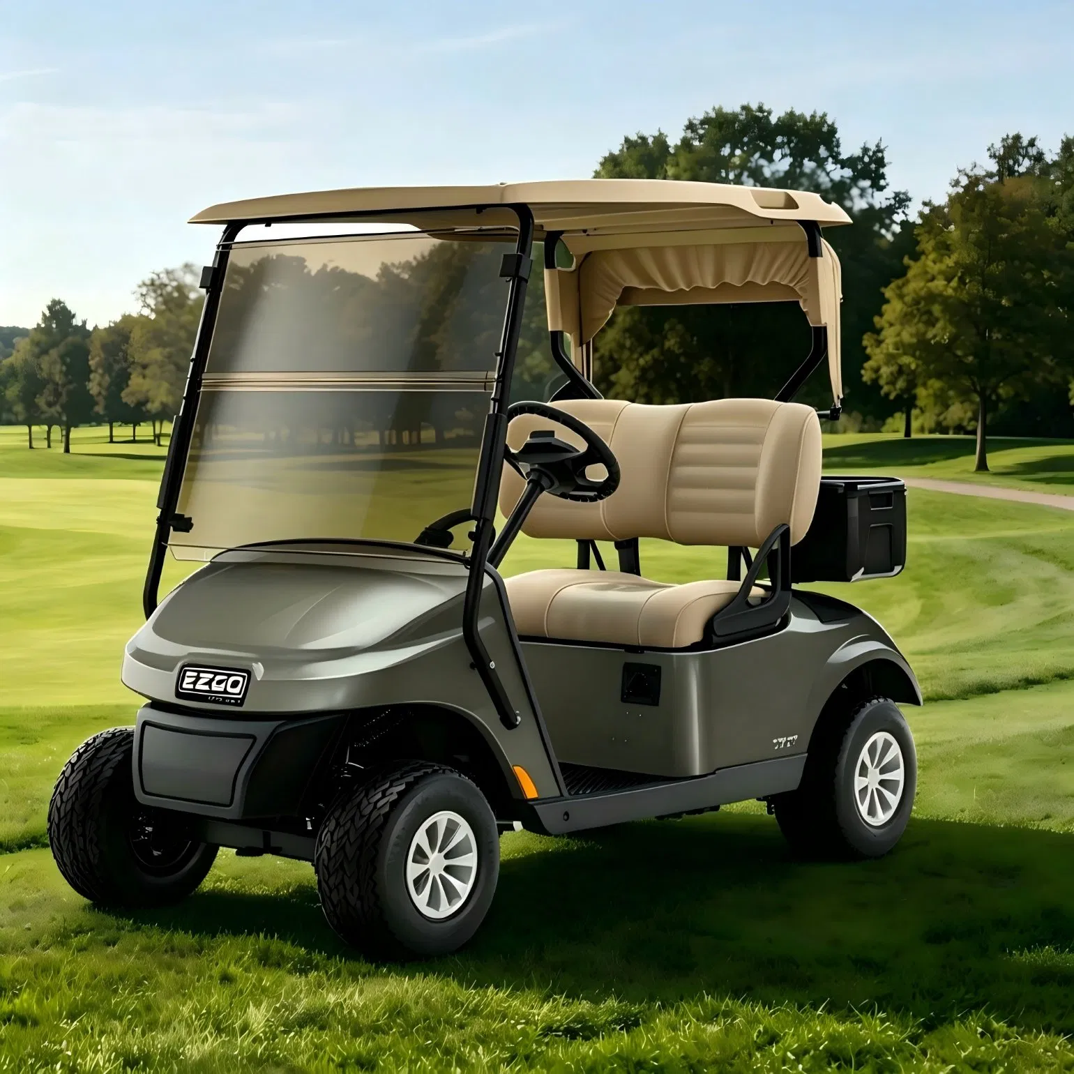 Parabrisa Tinted de Policarbonato Resistente a UV e Impacto para Carrinho de Golfe Ezgo TXT