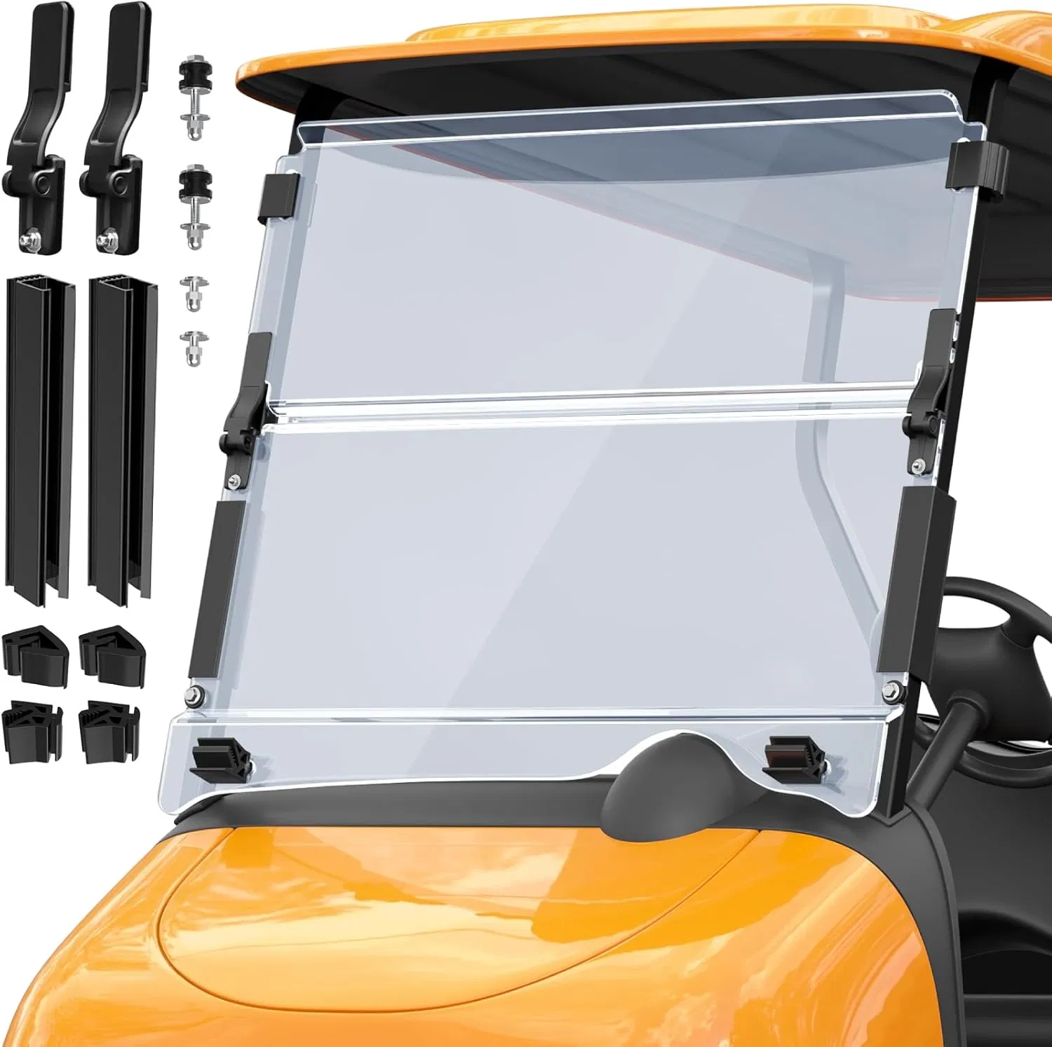 Parabrisa de Policarbonato Resistente a Arranhões para Carrinho de Golfe Ezgo Rxv (2008-Up)