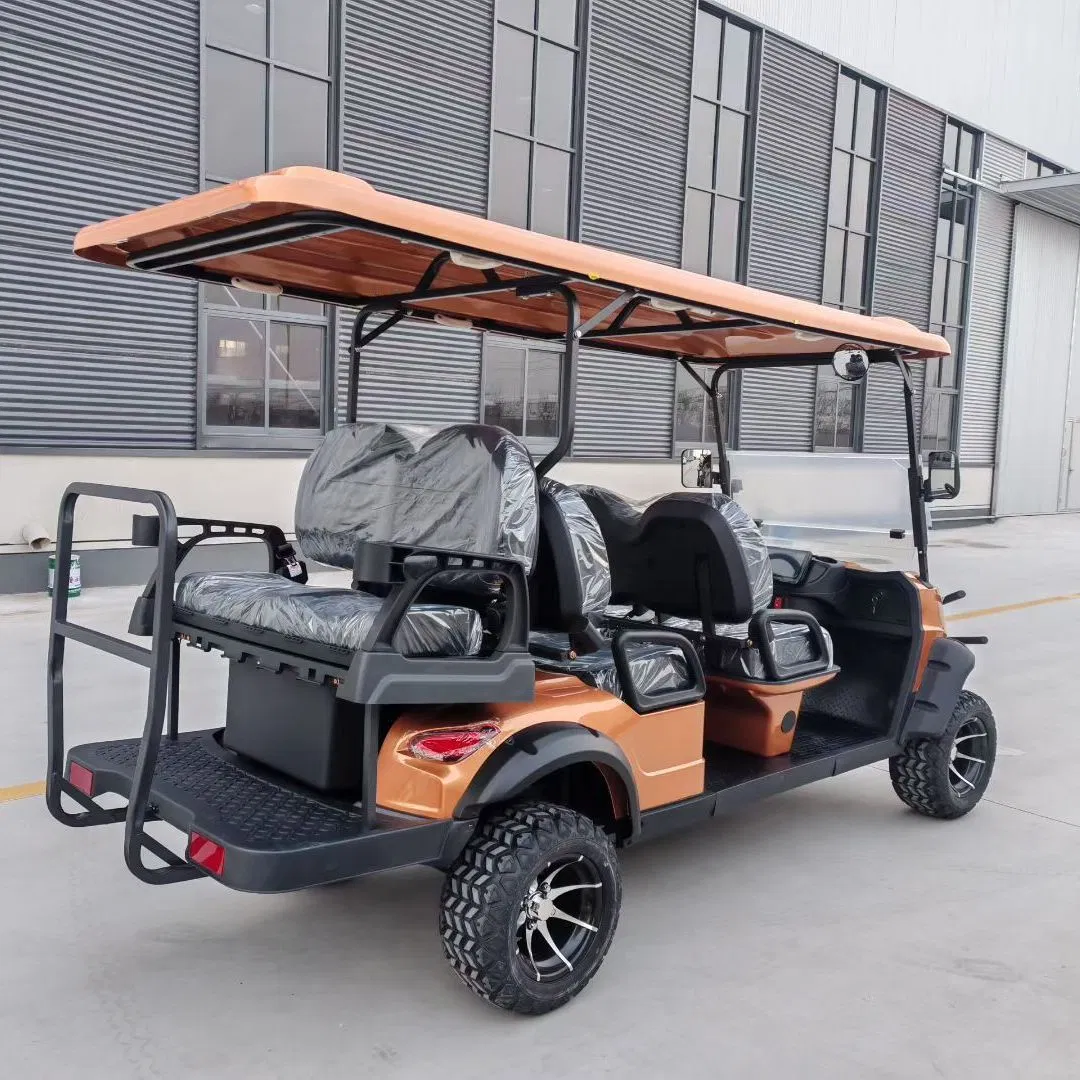 Carrinho de Golfe Elétrico de Quatro Rodas de Alta Capacidade, Veículo Poderoso para Uso em Campos de Golfe
