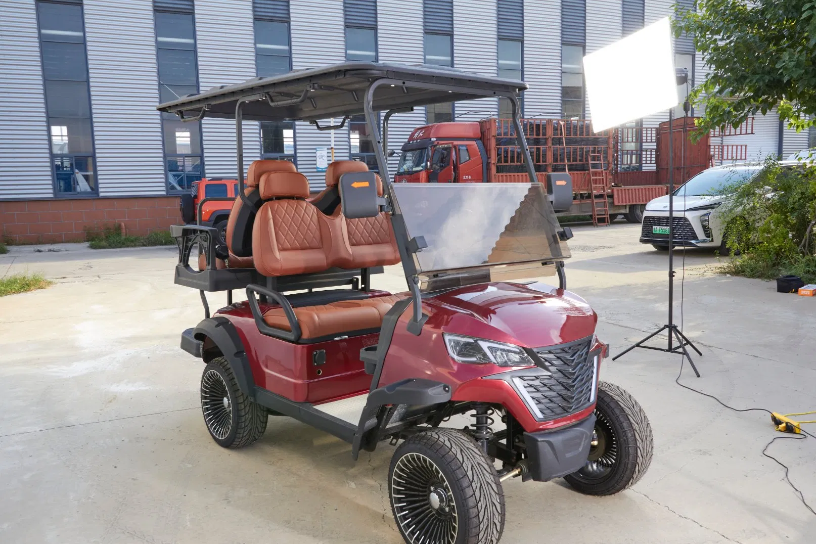 Carrinho de Golfe Elétrico Pronto para Acessórios Pessoais com Extensa Variedade de Acessórios Opcionais