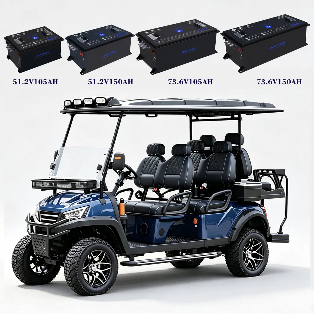 Carro de golfe elétrico para passeios, carrinho de golfe de lítio, veículo utilitário