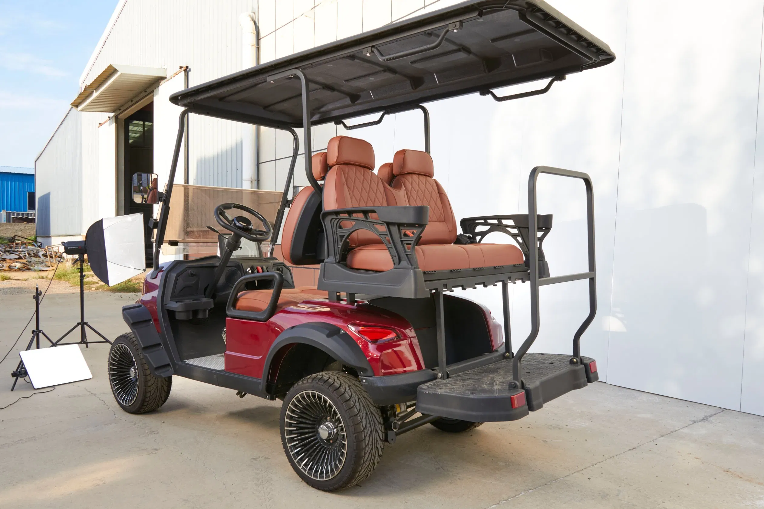 Carrinho de Golfe Elétrico Pronto para Acessórios Pessoais com Extensa Variedade de Acessórios Opcionais