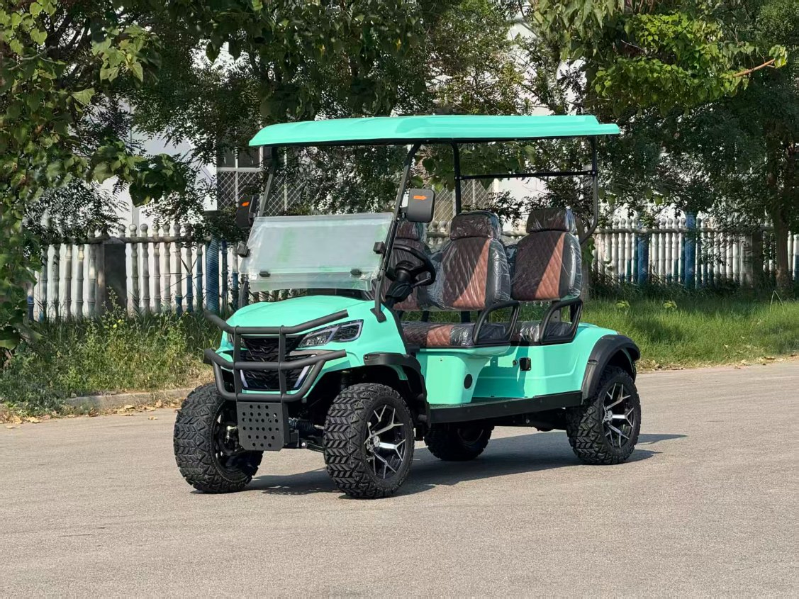 Preço de Atacado Carrinho de Golfe Elétrico Legal na Rua 72V 4 Assento Bateria de Lítio Carro Elétrico Utilitário Trolley Curso 4X4 carrinho off Road à Venda
