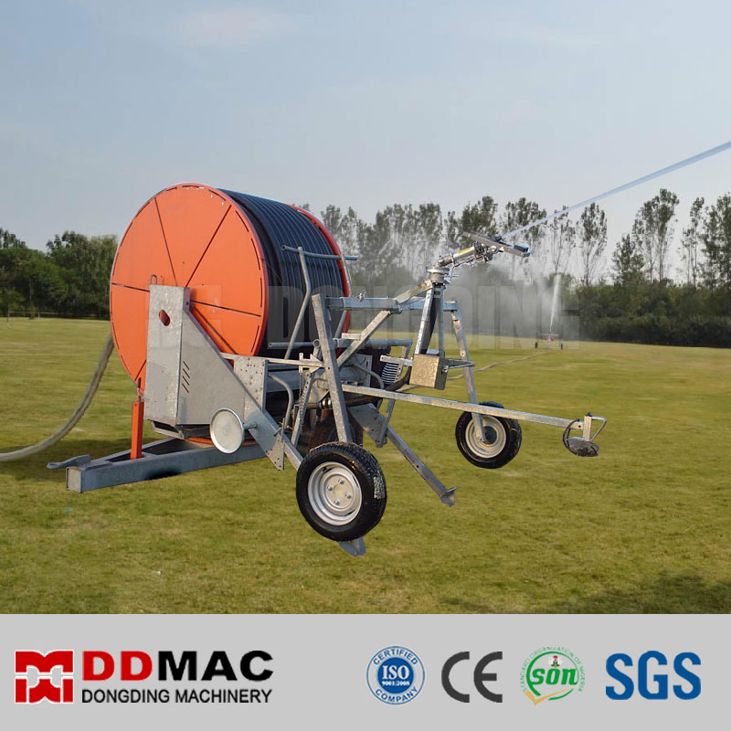 Equipamento de Irrigação com Mangueira PE e Aspersor de Canhão de Chuva