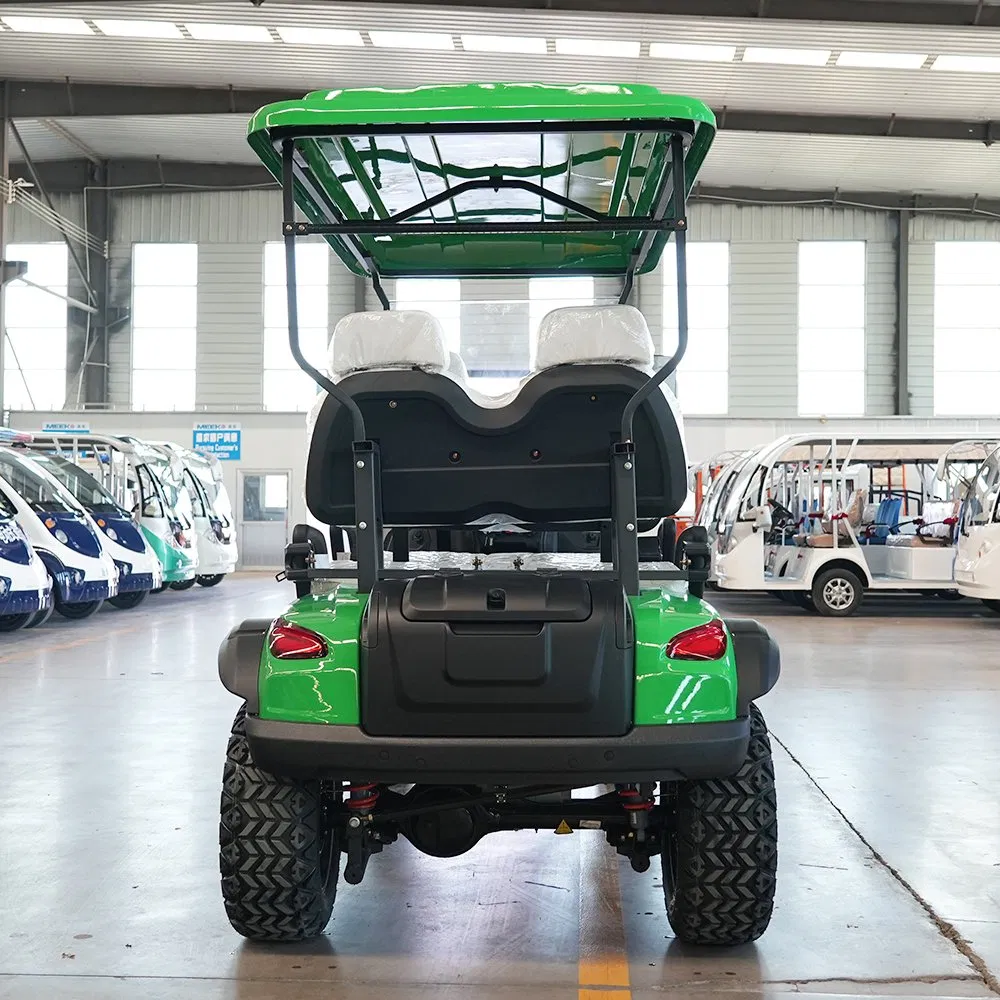 4 Carrinho de Golfe Elétrico de Luxo 72V Buggy de Golfe 4 Passageiro Aprovado CE 4 Buggy de Golfe com Rodas