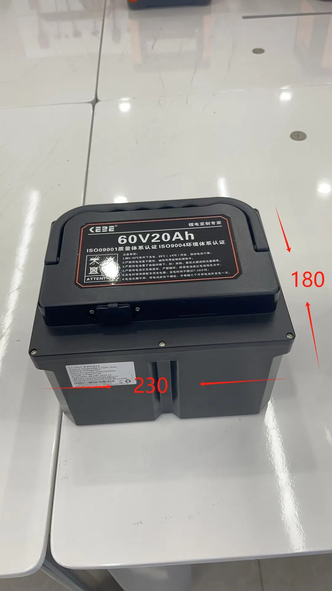 Fábrica Kebe OEM ODM 48V 60V 72V 96V Scooter Elétrico Motocicleta E-Bike Bateria de Íon de Lítio 20ah 30ah 40ah 50ah 60ah 80ah 100ah LiFePO4 Bateria de Lítio
