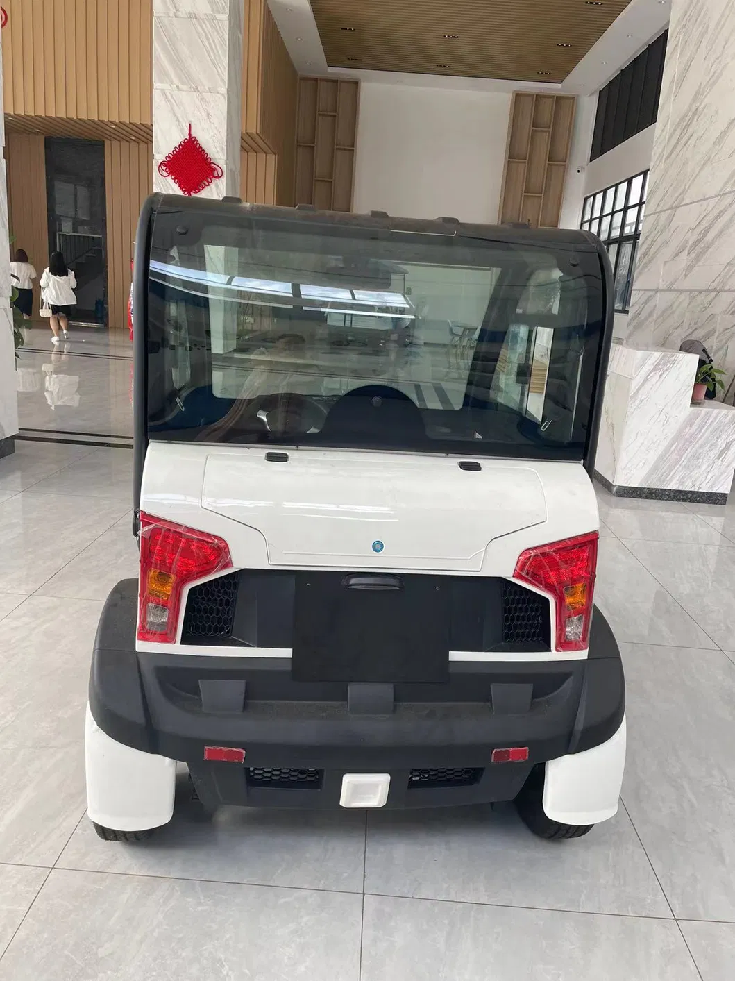Carrinho de Golfe de Luxo com Ar Condicionado para Buscar Crianças na Escola