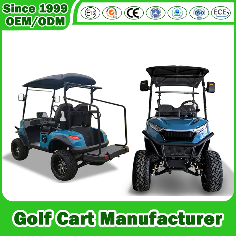 Fabricante de Carrinho de Golfe de Luxo Personalizado Cor Assento Logo Carro Elétrico de Golfe para Caça Legal na Rua 2/4/6 Lugares Carrinho de Golfe Elétrico Elevado para Jardim Vila