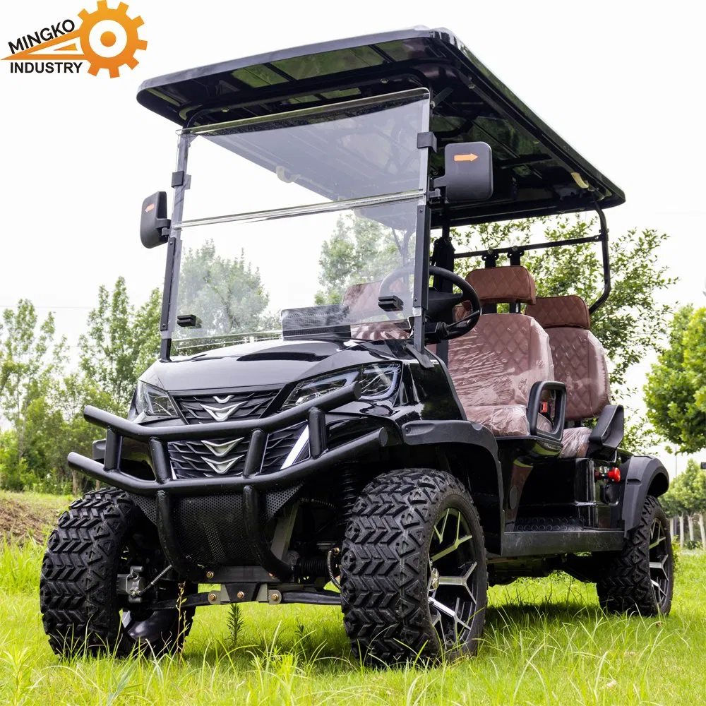 Preços 4WD Mini Club Legal na Rua 48V 60V 72V Elétrico com 2 Assentos 4 Assentos 6 Assentos Veículo de Litio para Bateria, Pneus Off Road, Buggy de Caça Elevado à Venda
