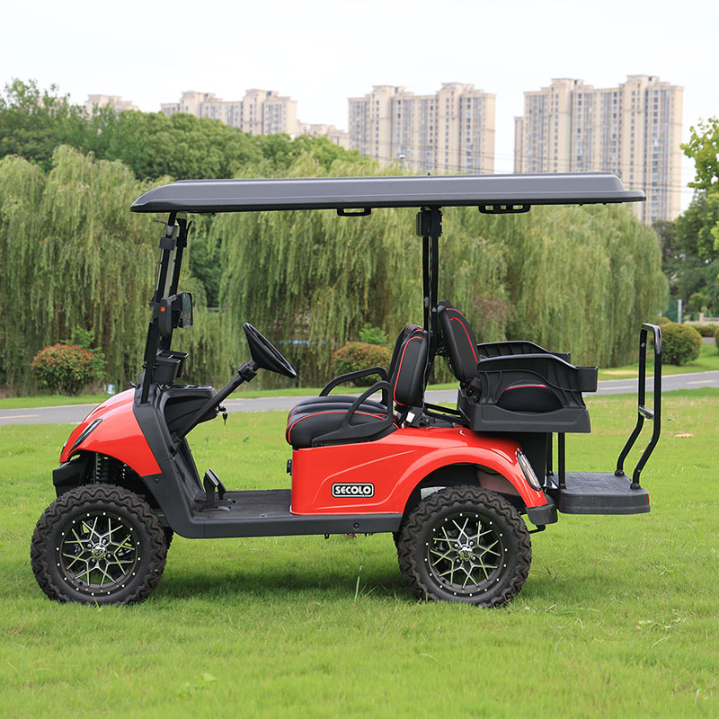 Preço de Fábrica 2+2 Carrinho de Golfe Elétrico de Luxo com Bateria de Lítio Inteligente e de Alto Padrão