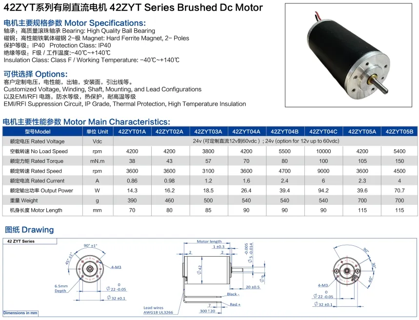 Motor DC típico modelo 1