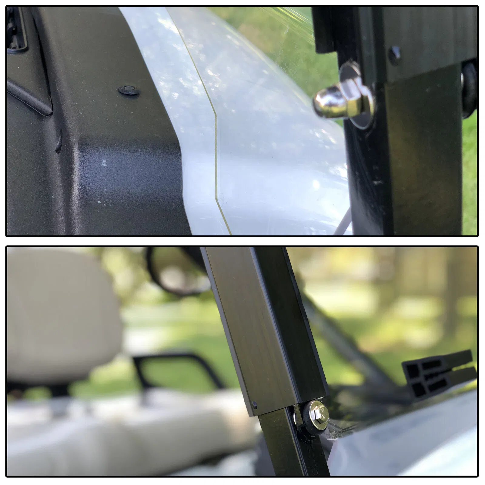 YAMAHA Drive2 (2017-Up) Para-brisa dobrável com tonalidade para carrinho de golfe