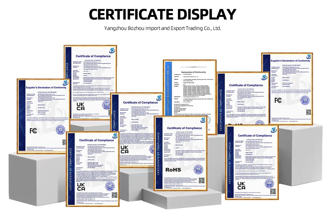 Certificados Oficiais PSE, RoHS, CE, FCC