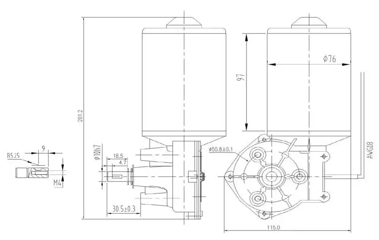 Desenho Técnico do Motor