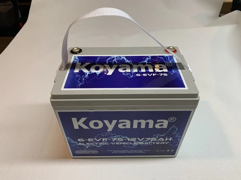 12V75ah 6-Evf-75 Bateria de Carro Elétrico Sem Manutenção para Carrinho de Golfe