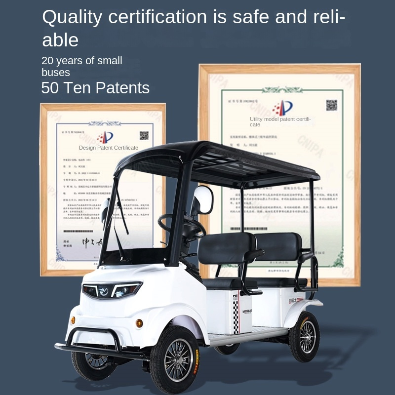 Veículo utilitário de acionamento elétrico silencioso para transporte de equipamentos de golfe, bicicleta elétrica, carrinho de golfe elétrico
