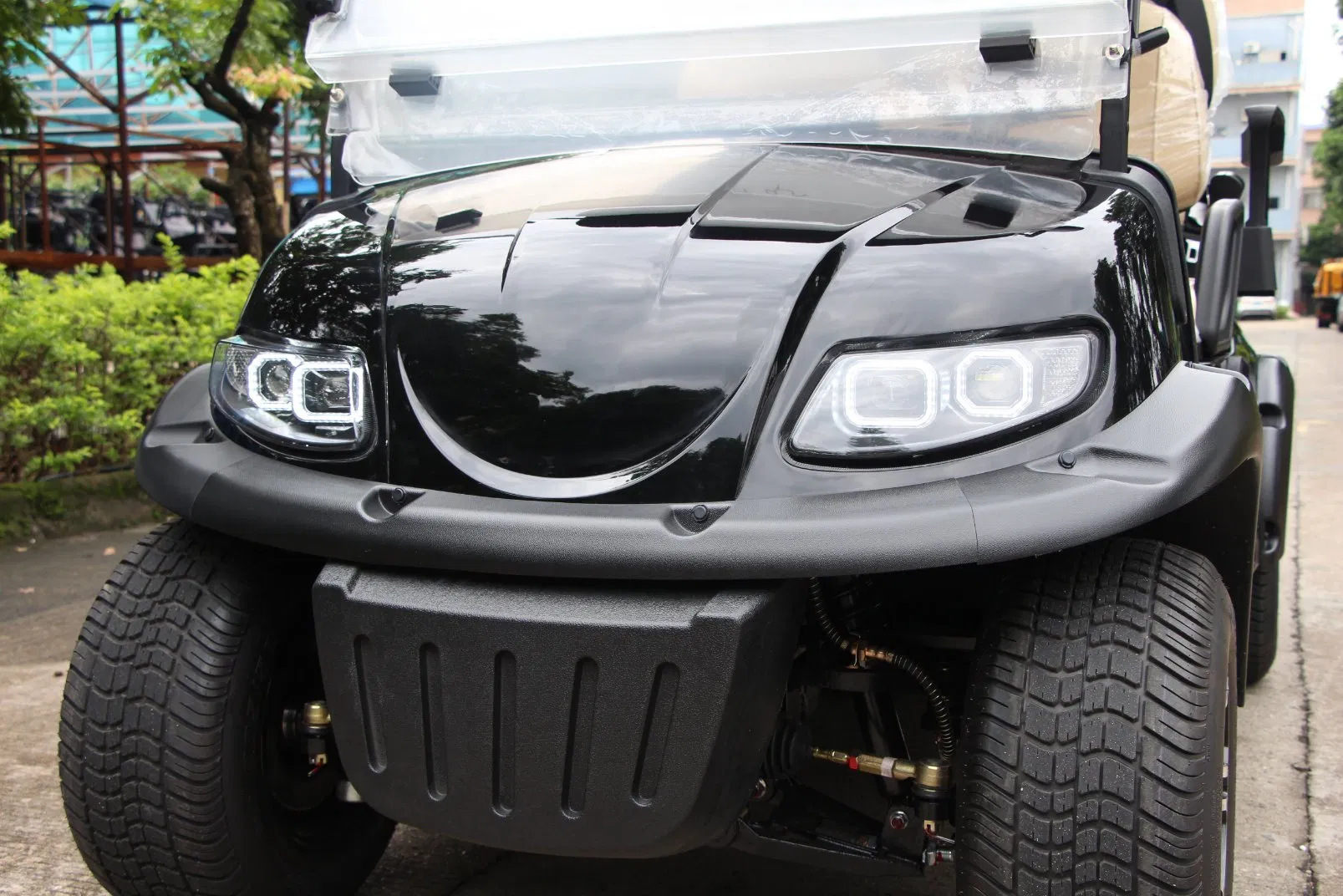 Venda por atacado Personalizado 48V Carrinho de Golfe Elétrico 4-Seater Carrinho Elétrico com Acessórios para Carro de Futebol