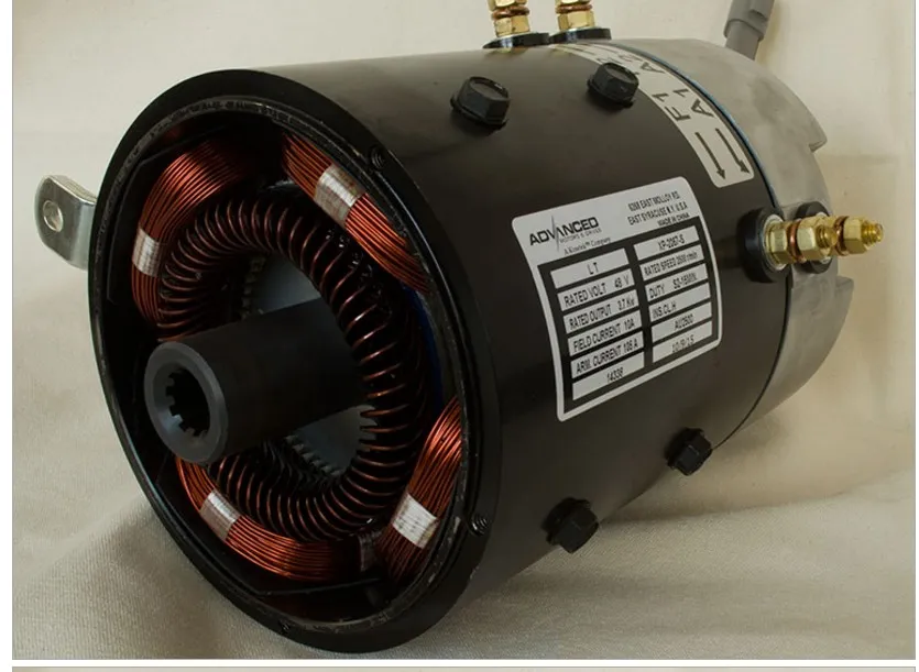 XP-2067-S Kds 3.7kw Motor 48V para Carrinho de Golfe Lvtong Motor DC com Curtis 1266A-5201