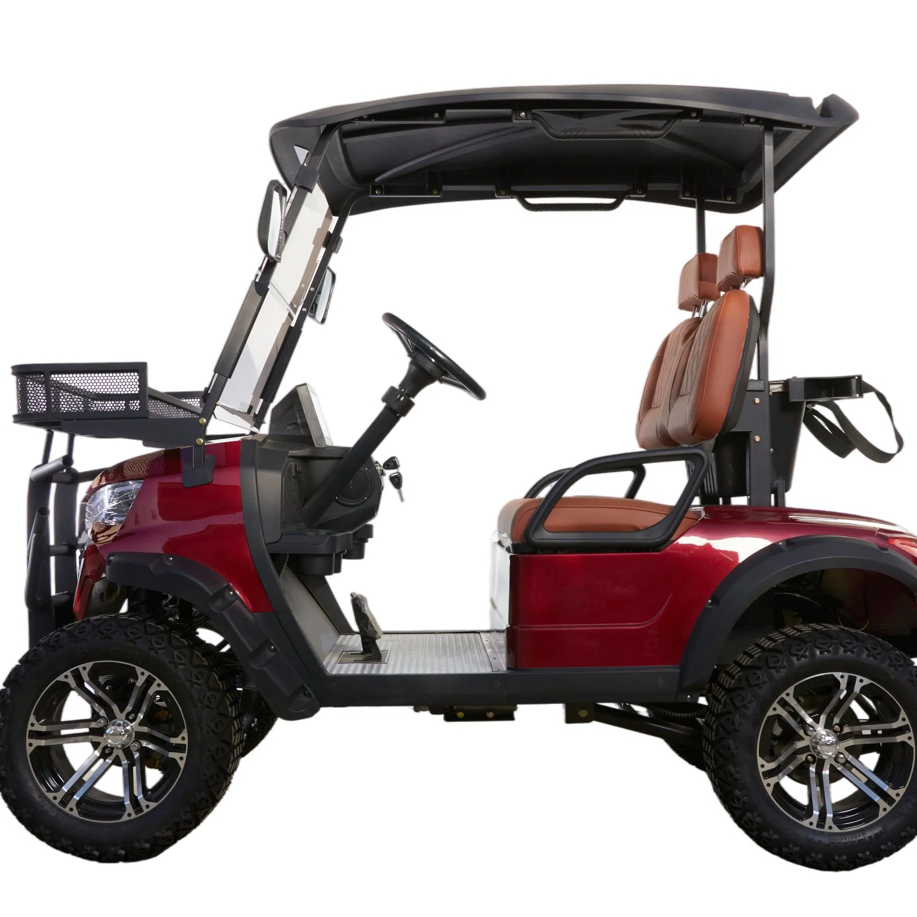 Carrinho de Golfe Elétrico Personalizável 2 Lugares com Várias Cores e Acessórios Opcionais