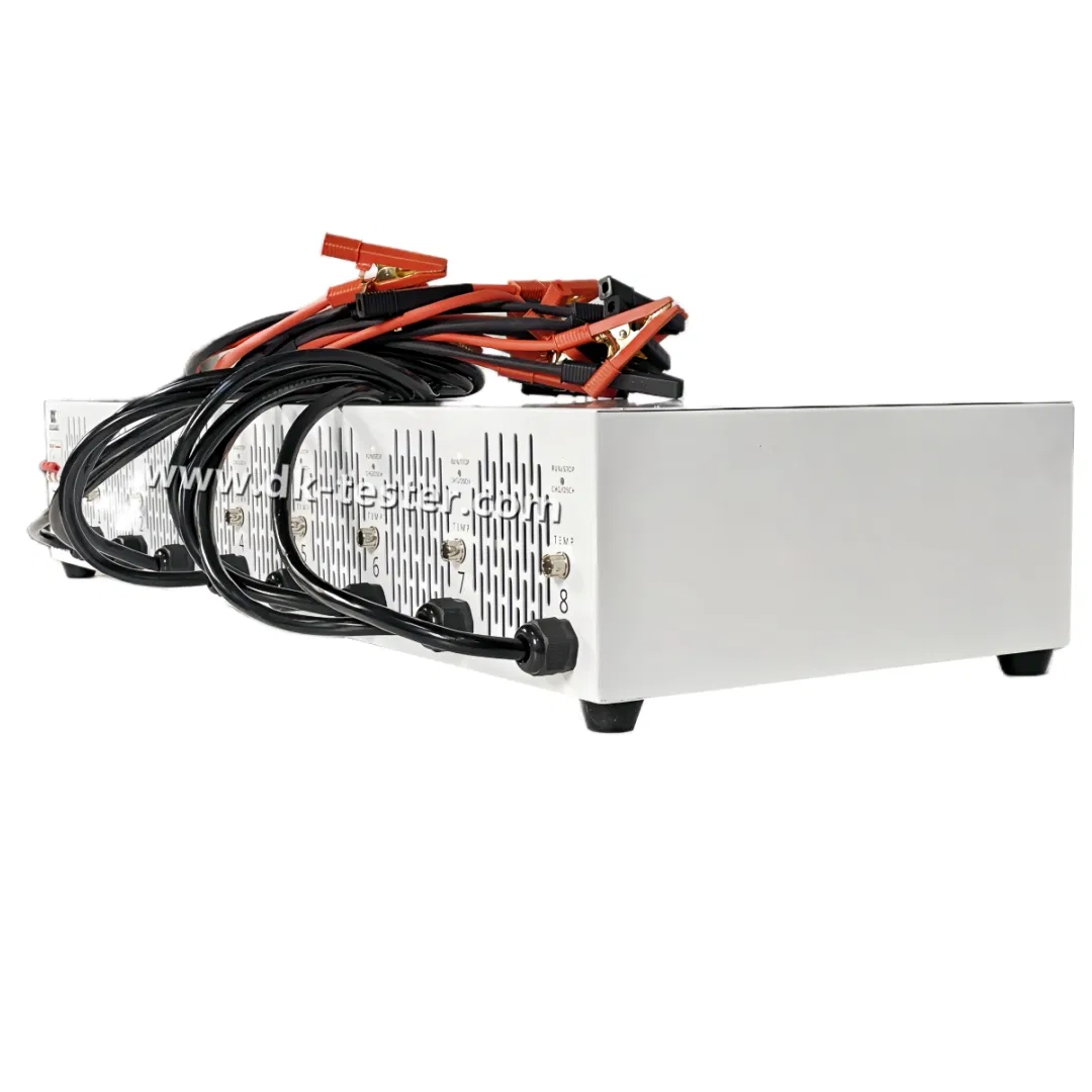 8 Canal 34V 30A Equipamento de Teste de Capacidade de Bateria de Armazenamento Solar para Carrinho de Golfe com Ciclo Automático de Carga e Descarga