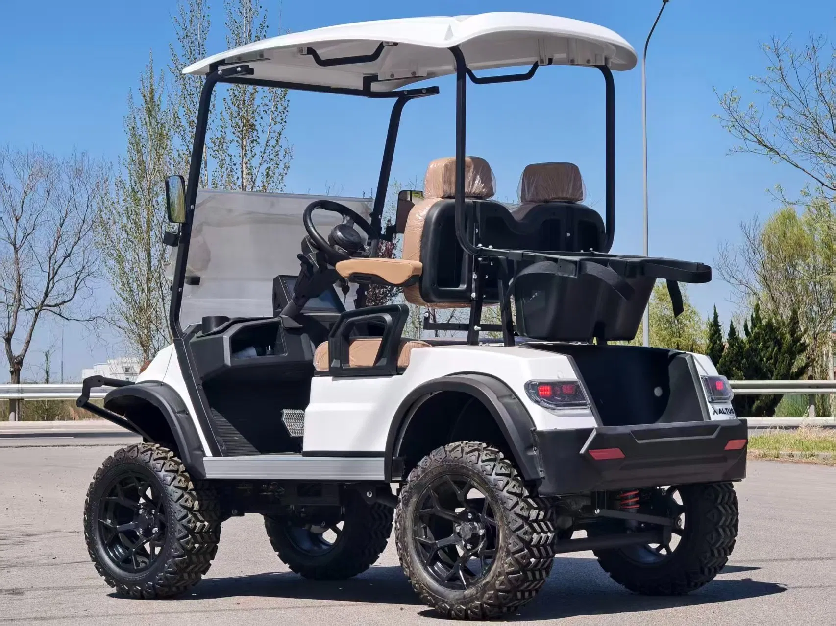 Carrinho de Golfe com Bateria de Alto Desempenho Pequeno Buggy Elétrico com 4-Seat Teto 2ND Carts de Geração
