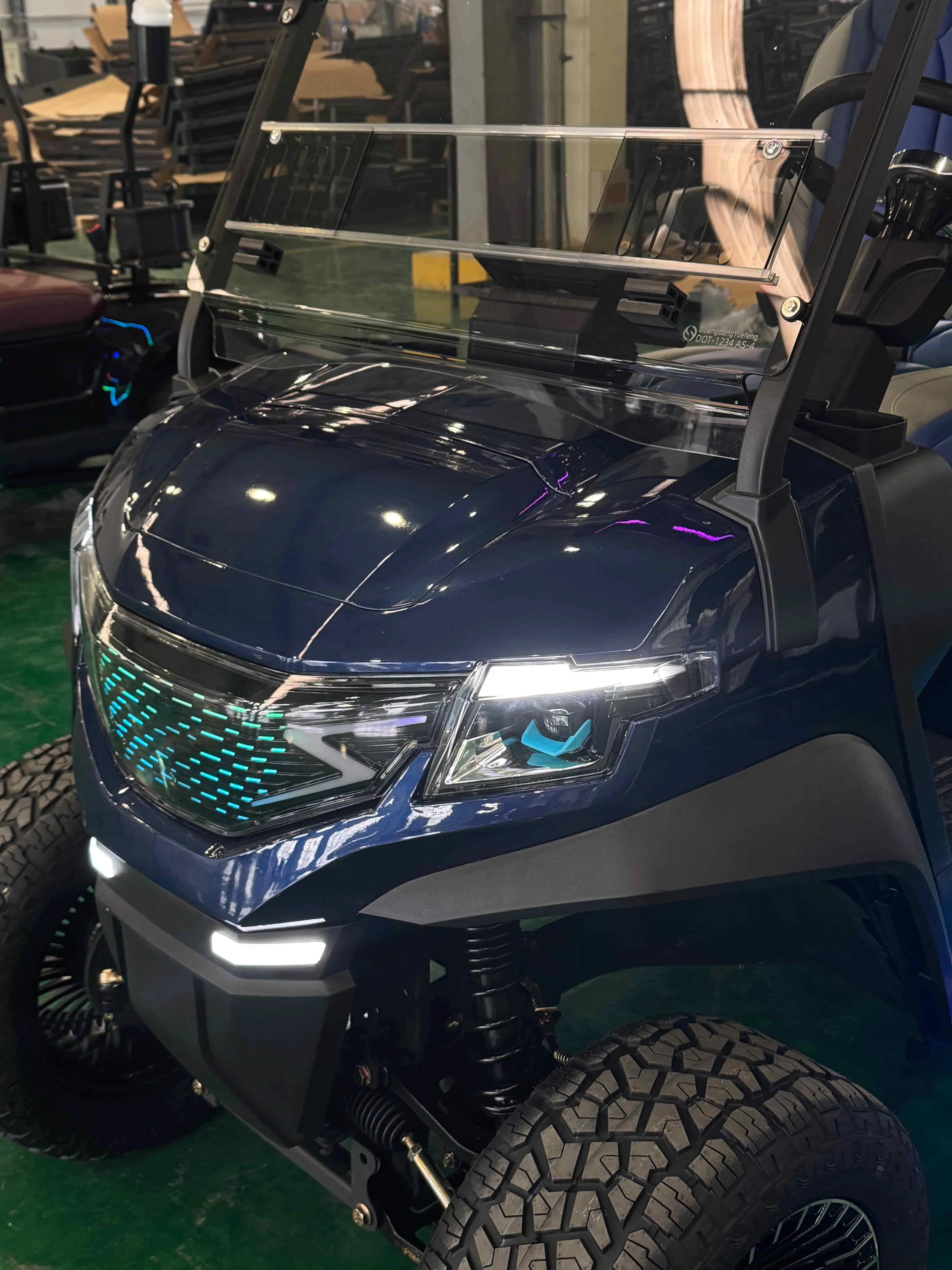 Equipamento de Golfe para Quatro Passageiros Durável com Luzes Ambientais LED 6