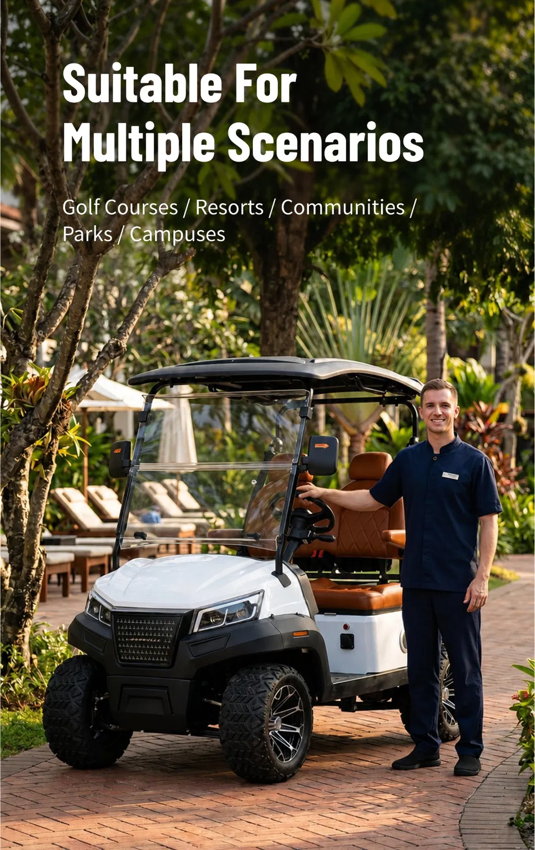 Buggy de Golfe com Bateria de Lítio