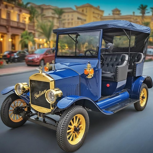 Carrinho de Golfe de Luxo Premium Modelo T para Mini Clubes