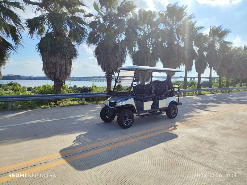 Carrinho de Golfe Elétrico para Uso em Clube de Golfe Carro Elétrico Pequeno